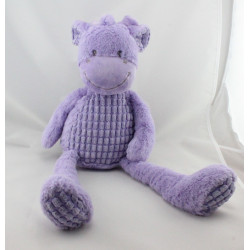 Grand Doudou vache girafe mauve violet NICOTOY