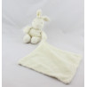Doudou et compagnie Lapin blanc avec mouchoir