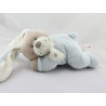 Doudou musical lapin bleu beige NICOTOY