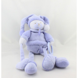 Doudou et compagnie ours Douceur Macaron mauve lavande