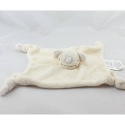 Doudou plat koala écru blanc BABOU