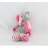 Doudou éléphant gris rose HISTOIRE D'OURS