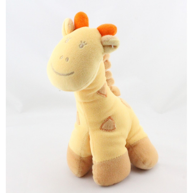 Doudou girafe jaune orange KIABI BEBE
