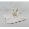 Doudou plat lapin rose SUCRE D'ORGE
