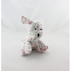 Doudou chien blanc oiseaux branches CREAPRIM