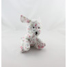 Doudou chien blanc oiseaux branches CREAPRIM