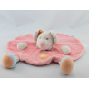 Doudou plat rond souris rose papillon NATTOU 