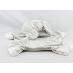 Doudou plat lapin gris beige J-LINE