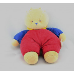 Doudou ours rouge bleu BENGY