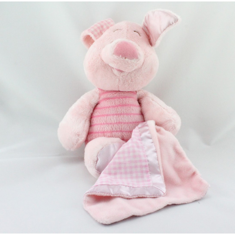 Doudou Porcinet avec mouchoir couverture DISNEY NICOTOY 