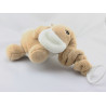 Doudou musical éléphant beige blanc NOUKIE'S