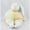 Doudou ours Fripon salopette orange verte DOUDOU ET COMPAGNIE