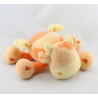 Doudou girafe vache orange jaune VERTBAUDET