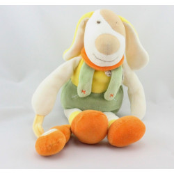 Doudou et compagnie chien Hector vert orange jaune guitare