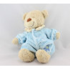 Doudou ours habit combinaison bleu nuage TEX 