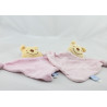 Doudou Plat Winnie l'Ourson rose