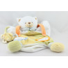 Doudou et compagnie plat marionnette chat blanc vert jaune orange souris