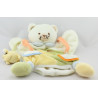 Doudou et compagnie plat marionnette chat blanc vert jaune orange souris