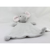 Doudou plat souris grise rayé HM - H.M H ET M