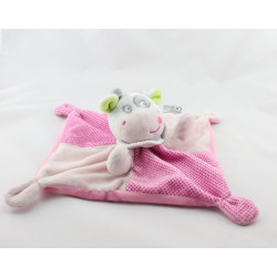 Doudou plat vache rose blanche pois MOTS D'ENFANTS D'ENFANTS