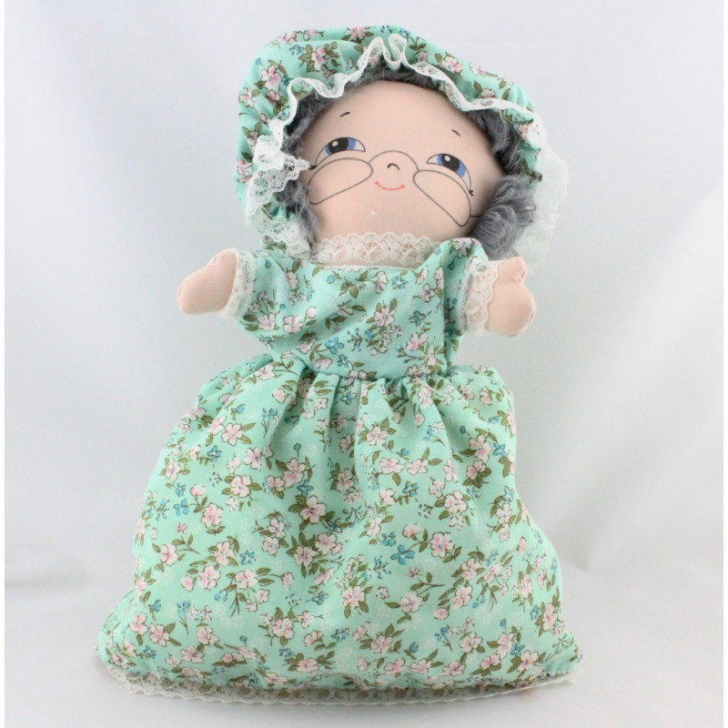 Doudou peluche multiface Méchant loup, grand mére et fillette