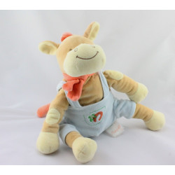 Doudou poney cheval salopette bleu Bob BENGY 