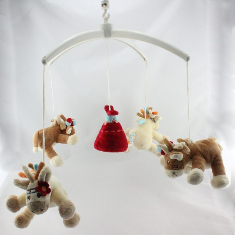 Mobile musical doudou Cheval Pinto et Kaya NOUKIE'S