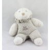 Doudou ours blanc vichy beige TARTINE ET CHOCOLAT