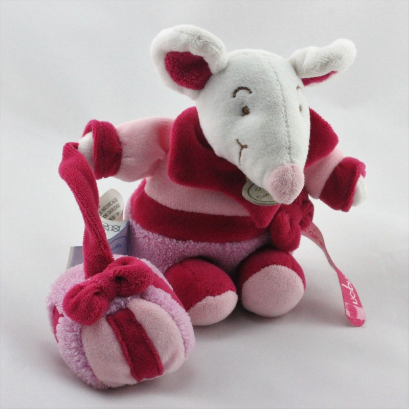 Doudou et compagnie souris rose cadeau Graines de doudou