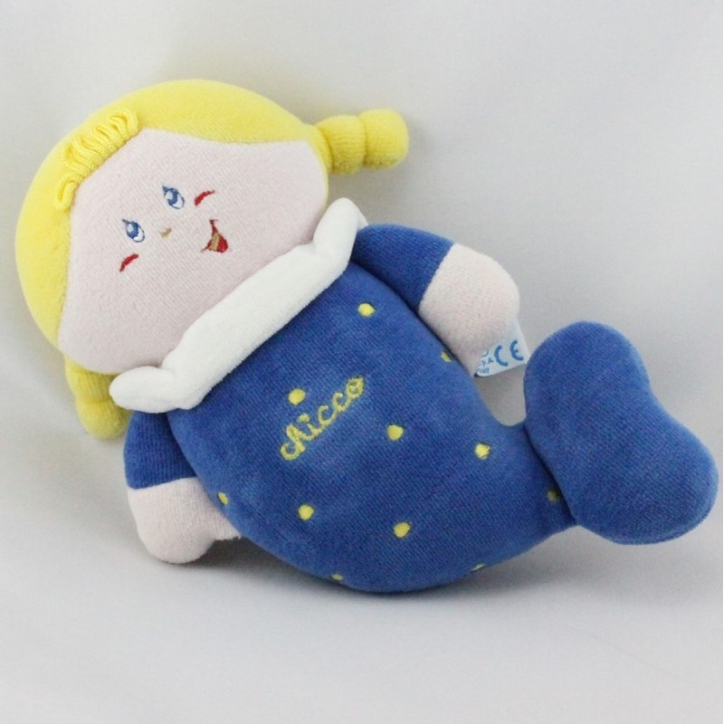 Doudou musical poupée siréne bleu CHICCO