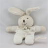 Doudou lapin blanc beige TIAMO COLLECTION