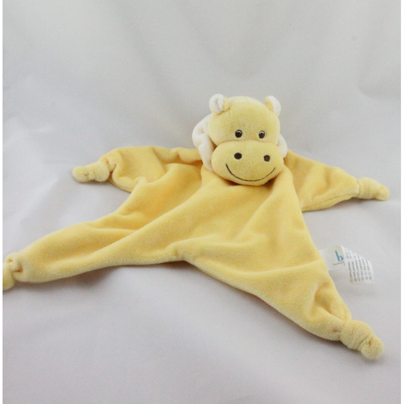 Doudou hippopotame jaune BAMBIA