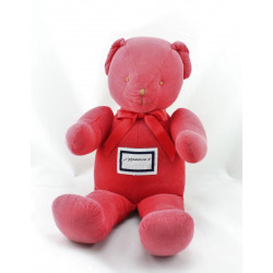Doudou ours rouge TROUSSELIER