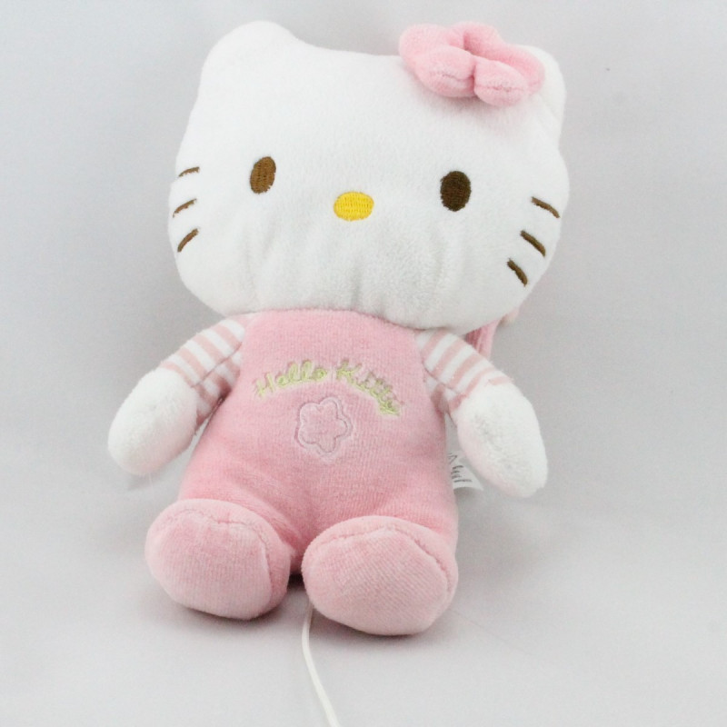Doudou musical chat HELLO KITTY rose SANRIO LICENSE
