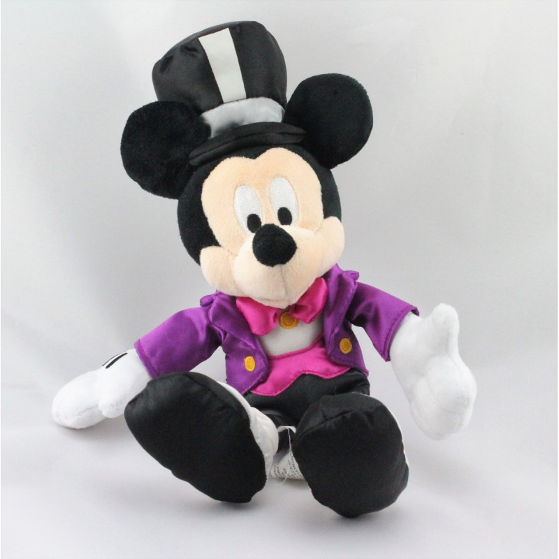 Peluche Mickey costume violet chapeau DISNEYLAND RESORT