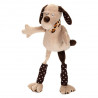 Doudou chien beige aux longues pattes Lucien LES PETITES MARIE