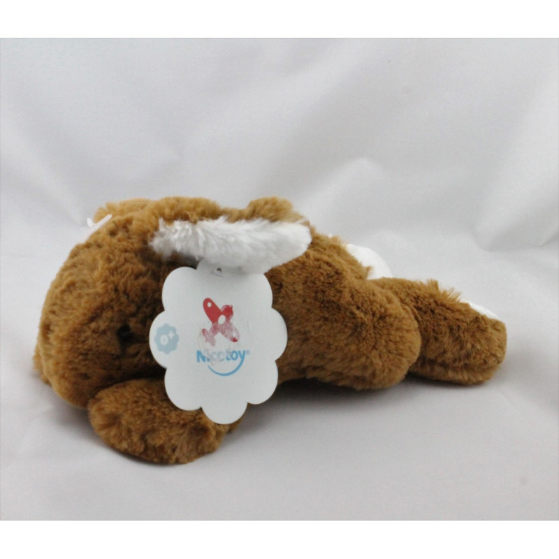 Doudou lapin marron tout doux NICOTOY