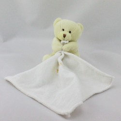 Doudou ours jaune avec mouchoir Baby nat 