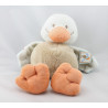 Doudou canard beige bleu orange NATTOU