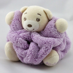 Doudou petit ours Plume mauve KALOO