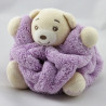 Doudou petit ours Plume mauve KALOO