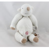 Doudou eveil ours blanc couche rouge PICWIC