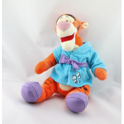 Peluche Tigrou en pyjama peignoir bleu DISNEY NICOTOY