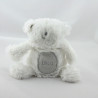 Doudou ours blanc gris ORCHESTRA