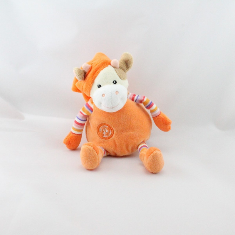 Doudou musical vache orange GIPSY