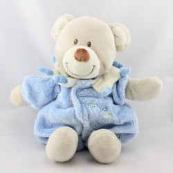 Doudou ours habit combinaison bleu avion TEX 