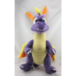 Peluche dragon mauve jaune SPYRO 2001