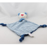 Doudou plat souris ours bleu rayé Dodo d'amour MGM