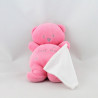 Doudou ours rose c'est moi mouchoir KIABI BEBE