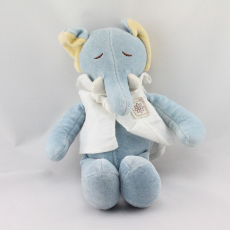Doudou éléphant bleu MY NATURAL